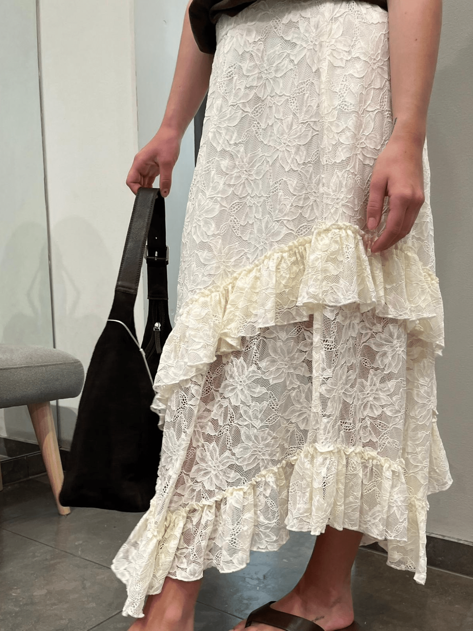 YASTUKKA Long Skirt - Pristine - VERO MODA & VILA Bergvik